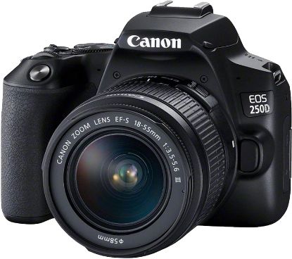 Picture of Canon EOS 250D EF-s 18-55mm F/4-5.6 DC III Lens - Black