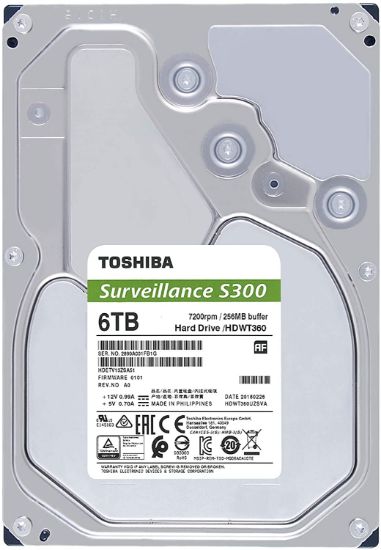 Picture of Toshiba Internal 6TB  S300 Surveillance HDD for Desktop