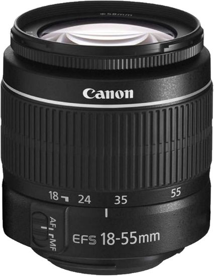Picture of Canon EOS 250D EF-s 18-55mm F/4-5.6 DC III Lens - Black