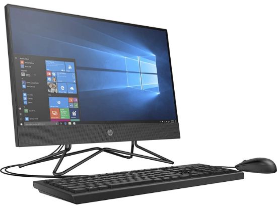 Picture of HP AiO 22-DD2001NH  Intel Celeron 4GB RAM 256GB SSD 21.5 FHD Windows 10 Desktop - Jet Black