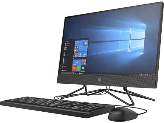 Picture of HP AiO 22-DD2001NH  Intel Celeron 4GB RAM 256GB SSD 21.5 FHD Windows 10 Desktop - Jet Black
