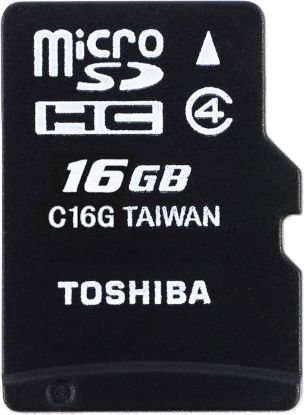 Picture of Toshiba High Speed M102 16GB Micro SD Memory Card Class 4 - THN-M102K0160M2