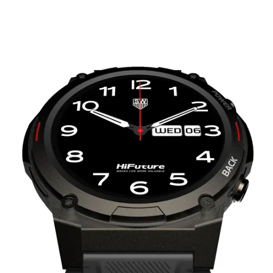 Picture of HiFuture Mix2 Black smart watch - AMOLED Wireless Calling Smartwatch