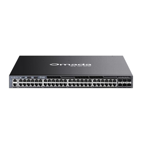 Picture of TP-LINK Omada 48-Port Gigabit Stackable L3 Managed PoE+ Switch with 6 10G Slots