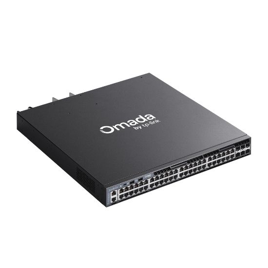 Picture of TP-LINK Omada 48-Port Gigabit Stackable L3 Managed PoE+ Switch with 6 10G Slots