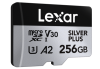 Picture of 256GB Lexar Professional SILVER PLUS microSDXC UHS-I Card, up to 205MB/s read, 150MB/s write, C10 V30 U3