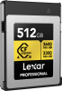 Picture of 512GB Lexar Professional GOLD CFexpress 4.0 Type B Card, up to 3600MB/s read, 3300MB/s write