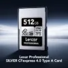 Picture of 512GB Lexar Professional SILVER CFexpress 4.0 Type A Card, up to 1750MB/s read, 1650MB/s write