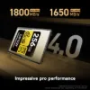 Picture of 256GB Lexar Professional GOLD CFexpress 4.0 Type A Card, up to 1800MB/s read, 1650MB/s write