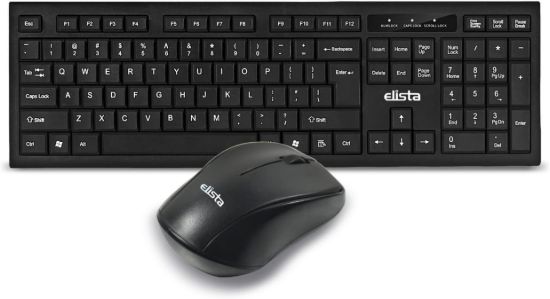 Picture of Elista ELS KMC-752 Wireless Keyboard and Mouse Combo | 2.4 GHz Wireless Nano USB Receiver - PC/Laptop